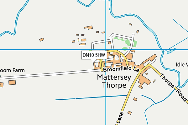 DN10 5HW map - OS VectorMap District (Ordnance Survey)