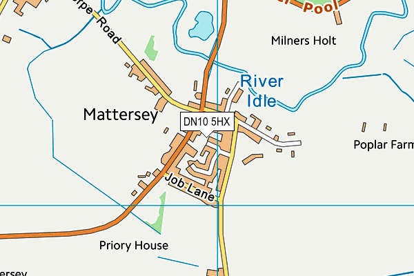 DN10 5HX map - OS VectorMap District (Ordnance Survey)