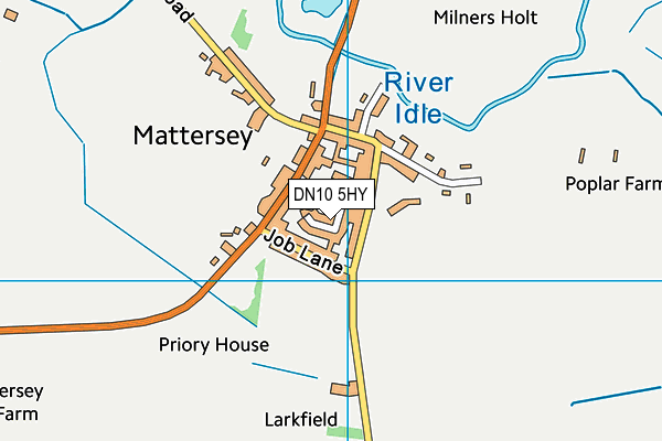 DN10 5HY map - OS VectorMap District (Ordnance Survey)