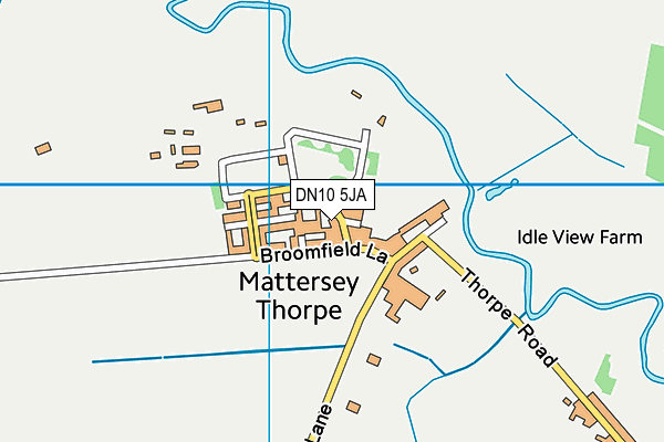 DN10 5JA map - OS VectorMap District (Ordnance Survey)