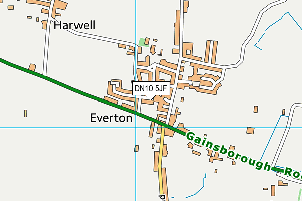 DN10 5JF map - OS VectorMap District (Ordnance Survey)