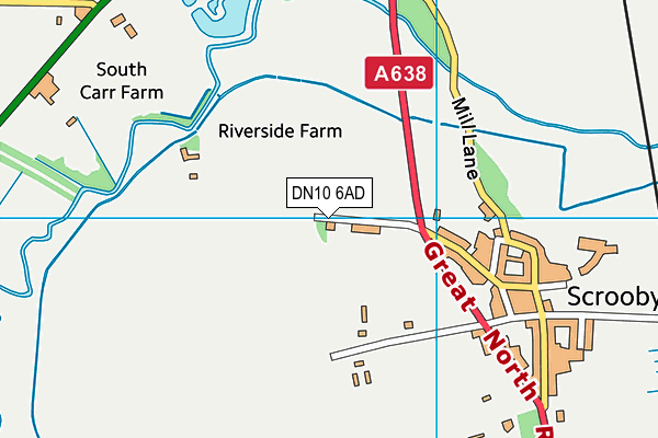 DN10 6AD map - OS VectorMap District (Ordnance Survey)