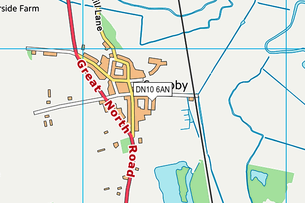 DN10 6AN map - OS VectorMap District (Ordnance Survey)