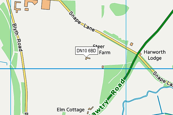 DN10 6BD map - OS VectorMap District (Ordnance Survey)