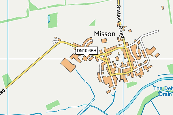 DN10 6BH map - OS VectorMap District (Ordnance Survey)