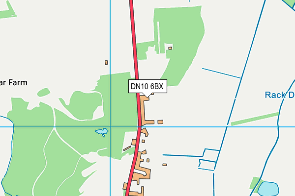 DN10 6BX map - OS VectorMap District (Ordnance Survey)