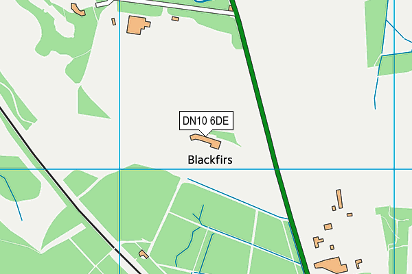 DN10 6DE map - OS VectorMap District (Ordnance Survey)