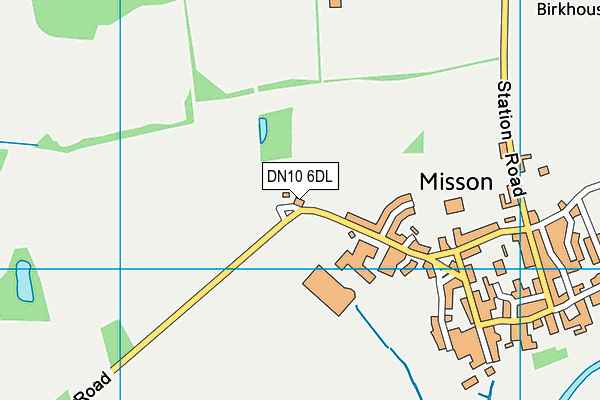 DN10 6DL map - OS VectorMap District (Ordnance Survey)