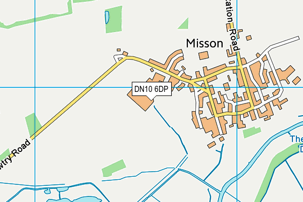 DN10 6DP map - OS VectorMap District (Ordnance Survey)