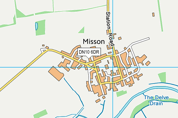 DN10 6DR map - OS VectorMap District (Ordnance Survey)