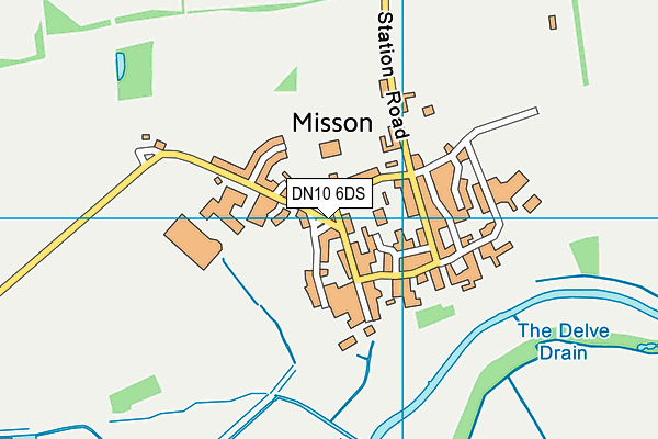 DN10 6DS map - OS VectorMap District (Ordnance Survey)