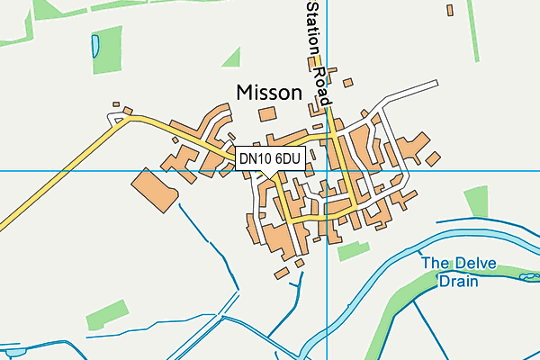 DN10 6DU map - OS VectorMap District (Ordnance Survey)