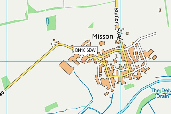 DN10 6DW map - OS VectorMap District (Ordnance Survey)