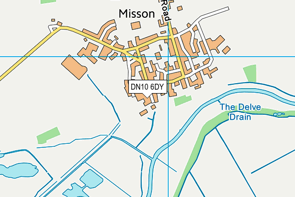 DN10 6DY map - OS VectorMap District (Ordnance Survey)
