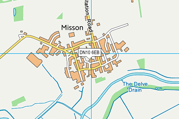 Misson Primary School map (DN10 6EB) - OS VectorMap District (Ordnance Survey)