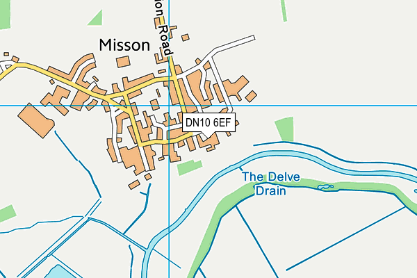 DN10 6EF map - OS VectorMap District (Ordnance Survey)