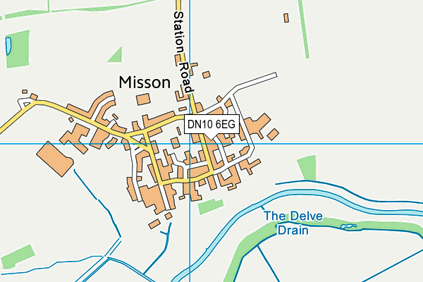 DN10 6EG map - OS VectorMap District (Ordnance Survey)