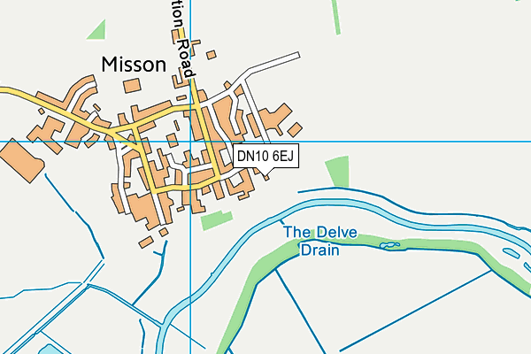 DN10 6EJ map - OS VectorMap District (Ordnance Survey)