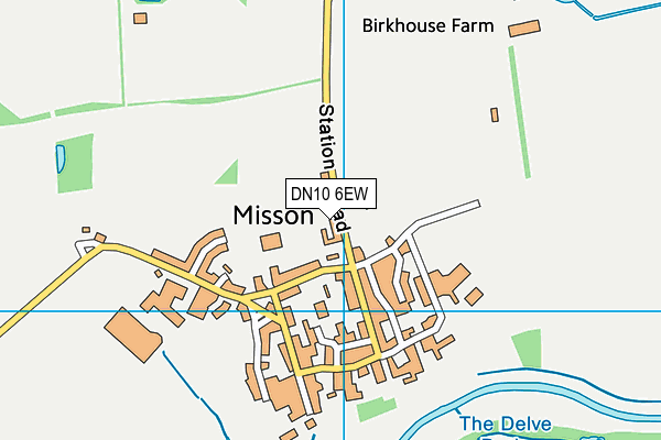 DN10 6EW map - OS VectorMap District (Ordnance Survey)