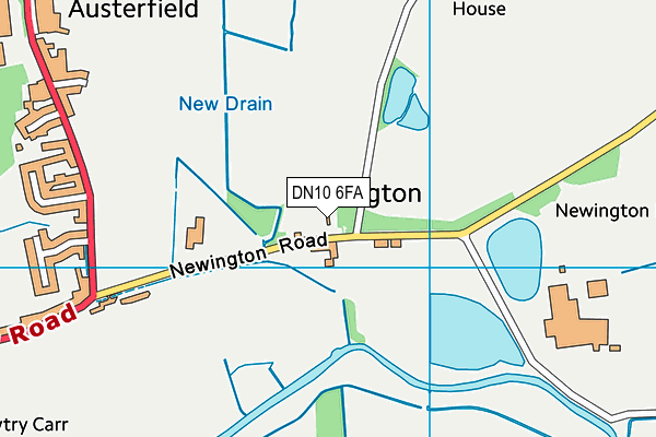 DN10 6FA map - OS VectorMap District (Ordnance Survey)
