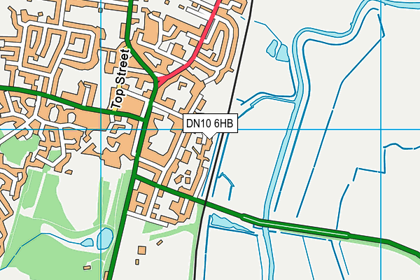DN10 6HB map - OS VectorMap District (Ordnance Survey)