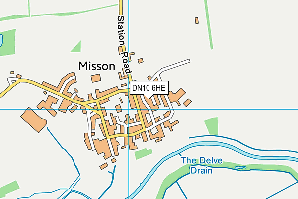 DN10 6HE map - OS VectorMap District (Ordnance Survey)