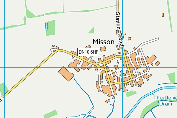 DN10 6HF map - OS VectorMap District (Ordnance Survey)