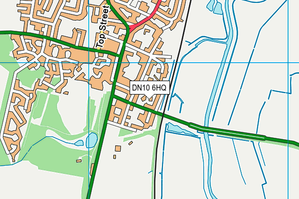 DN10 6HQ map - OS VectorMap District (Ordnance Survey)