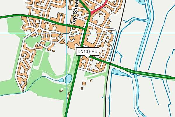 DN10 6HU map - OS VectorMap District (Ordnance Survey)
