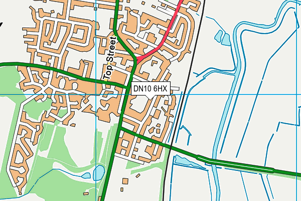 DN10 6HX map - OS VectorMap District (Ordnance Survey)