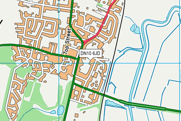 Bawtry Gym map (DN10 6JD) - OS VectorMap District (Ordnance Survey)