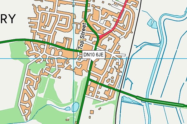 DN10 6JE map - OS VectorMap District (Ordnance Survey)