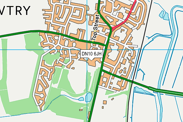 DN10 6JH map - OS VectorMap District (Ordnance Survey)
