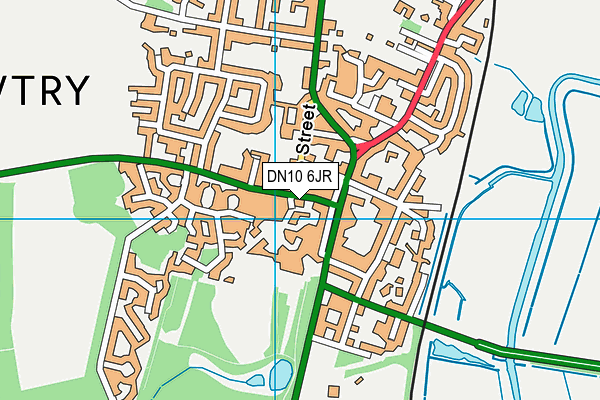 DN10 6JR map - OS VectorMap District (Ordnance Survey)