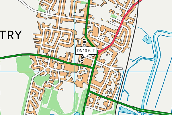 DN10 6JT map - OS VectorMap District (Ordnance Survey)