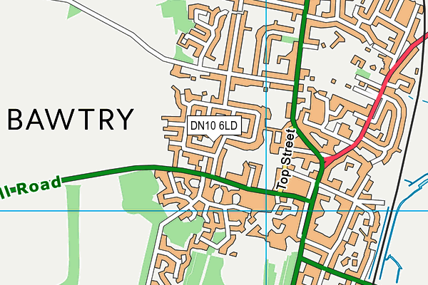DN10 6LD map - OS VectorMap District (Ordnance Survey)