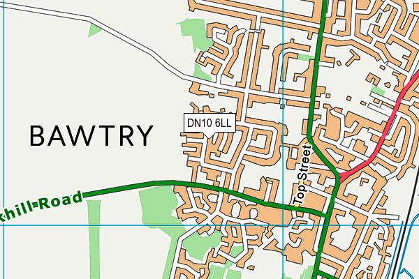 DN10 6LL map - OS VectorMap District (Ordnance Survey)