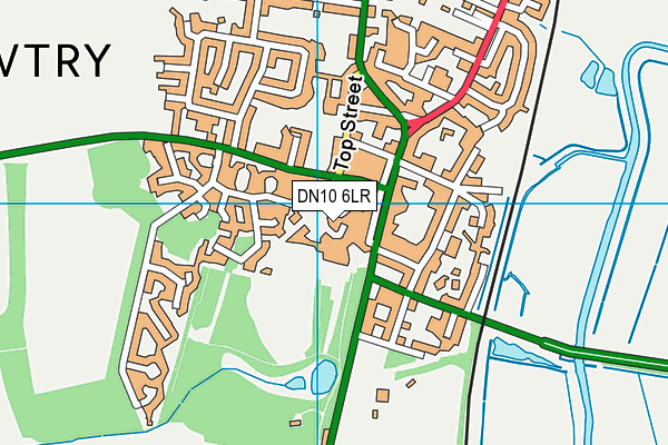 DN10 6LR map - OS VectorMap District (Ordnance Survey)