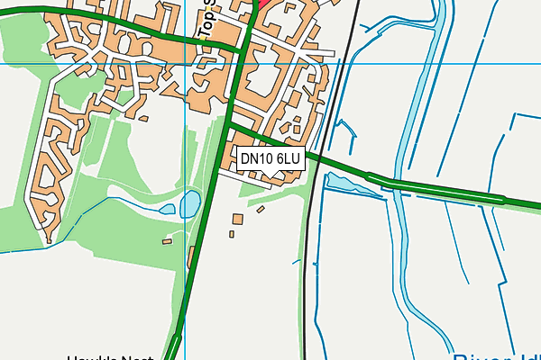 DN10 6LU map - OS VectorMap District (Ordnance Survey)