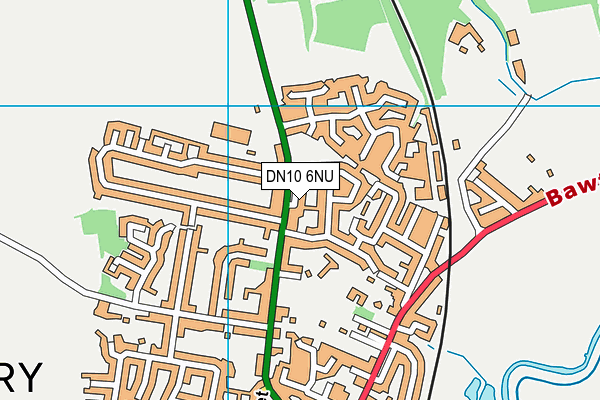 DN10 6NU map - OS VectorMap District (Ordnance Survey)