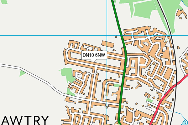 DN10 6NW map - OS VectorMap District (Ordnance Survey)