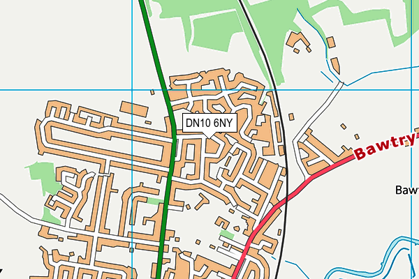 DN10 6NY map - OS VectorMap District (Ordnance Survey)