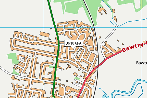 DN10 6PA map - OS VectorMap District (Ordnance Survey)
