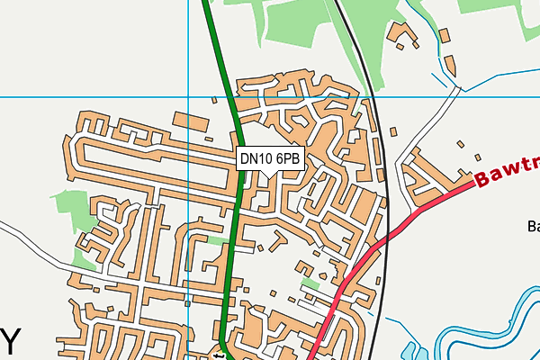 DN10 6PB map - OS VectorMap District (Ordnance Survey)