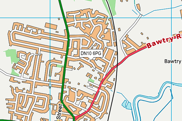 DN10 6PG map - OS VectorMap District (Ordnance Survey)