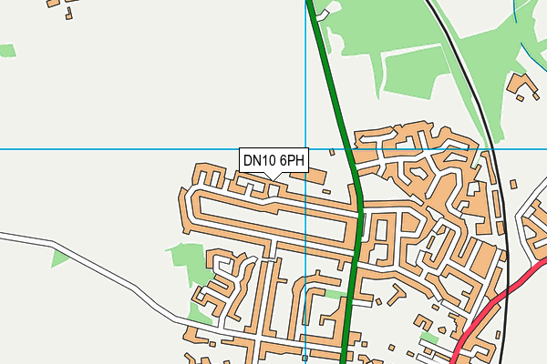 DN10 6PH map - OS VectorMap District (Ordnance Survey)