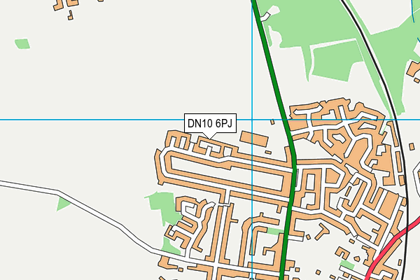 DN10 6PJ map - OS VectorMap District (Ordnance Survey)