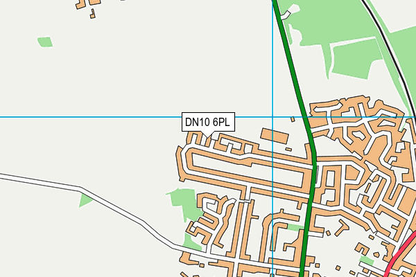 DN10 6PL map - OS VectorMap District (Ordnance Survey)