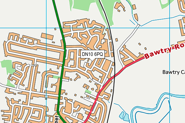 DN10 6PQ map - OS VectorMap District (Ordnance Survey)