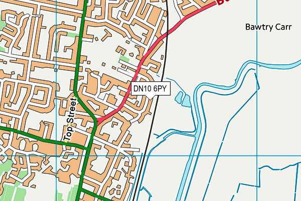 DN10 6PY map - OS VectorMap District (Ordnance Survey)